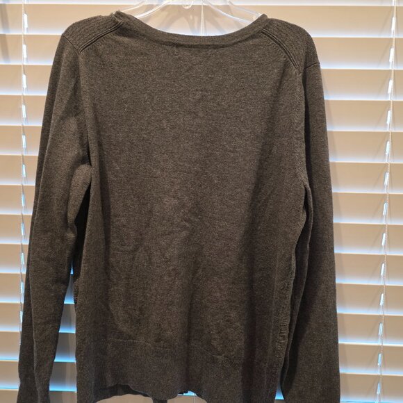Charter Club Gray Button Up Sweater - Picture 2 of 3